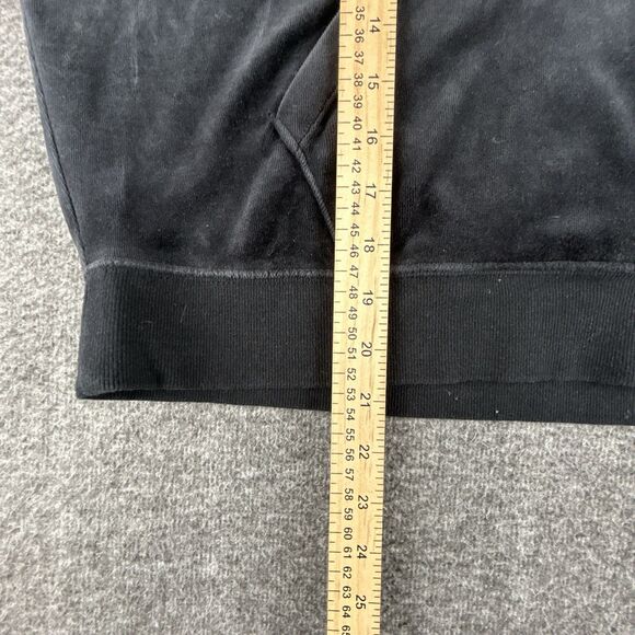 UGG Iris Velour Track Jacket Womens Sz S Black Hoodie Front Pocket Sweatshirt - Picture 8 of 9